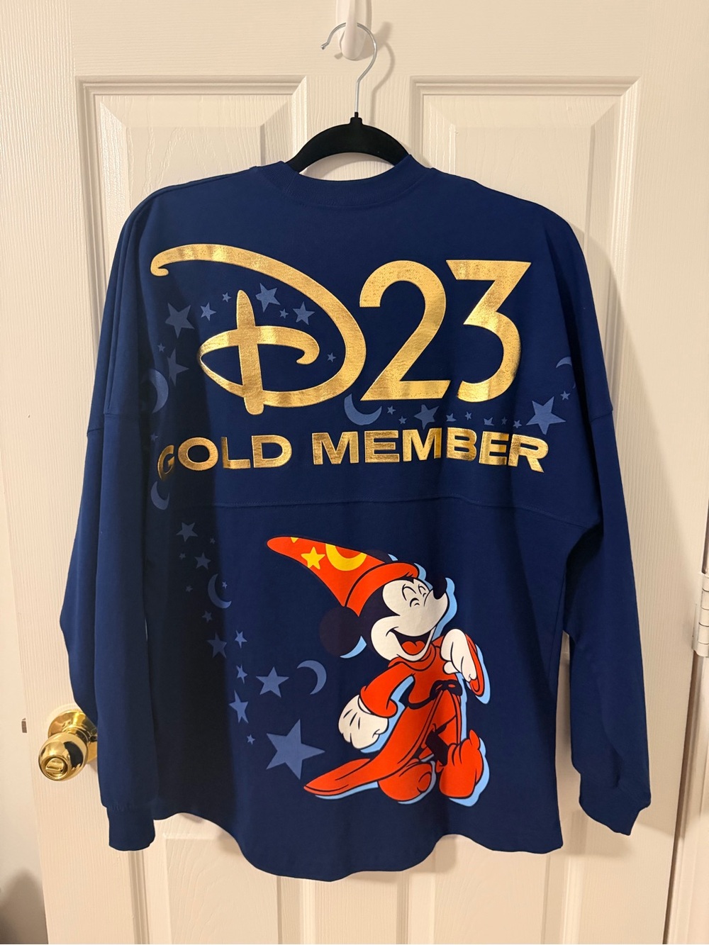 Disney D23 Crewneck Sweatshirt in Royal Blue with Gold Logo - Picture 2 of 4